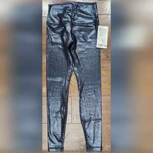 NWT Lululemon Align HR Ribbed Pant 28" Shine, Size 6